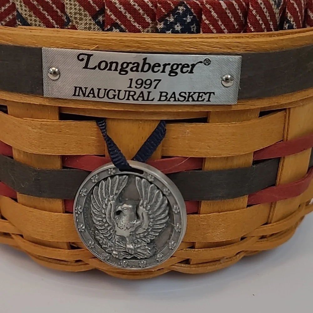 Longaberger 1997 Inaugural Basket with Liner